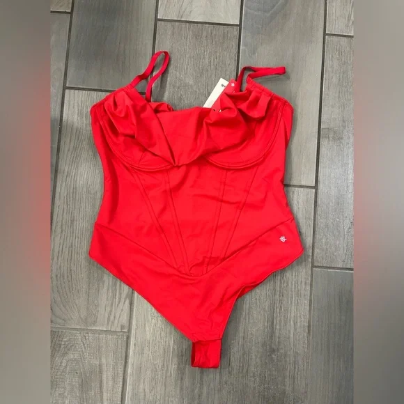 Popilush Shapewear Draped Bust Hourglass Corset Bodysuit, NWT, Size Medium - Picture 7 of 9